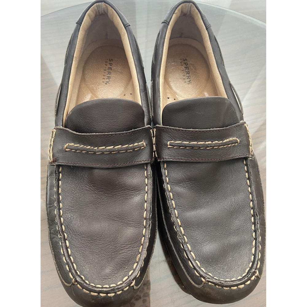 Sperry Top Sider Driving Loafers Mens Size 10 Slip On Shoes Leather Preppy